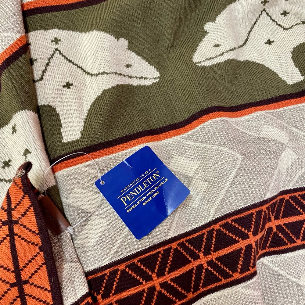 NWT Pendleton “Star Guardian” Knit Poncho with Hood